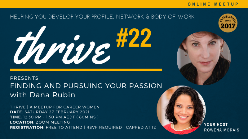 Thrive 22 - Presents Finding + Pursuing Your Passion