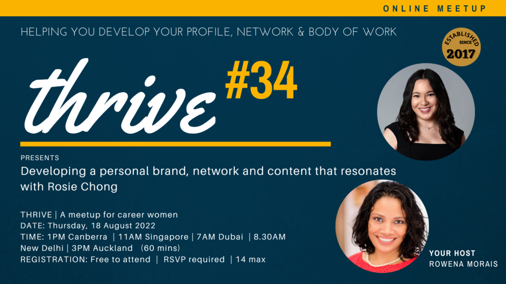 Thrive #34 presents Developing a personal brand