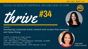 Thrive #34 presents Developing a personal brand