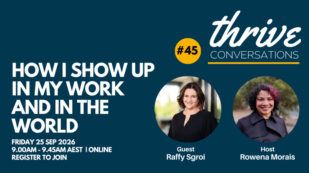Thrive Conversations 25 Sep 2026